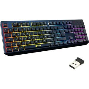 KLIM Chroma Wireless Spanish (España) Keyboard, RGB Backlit Wireless Keyboard